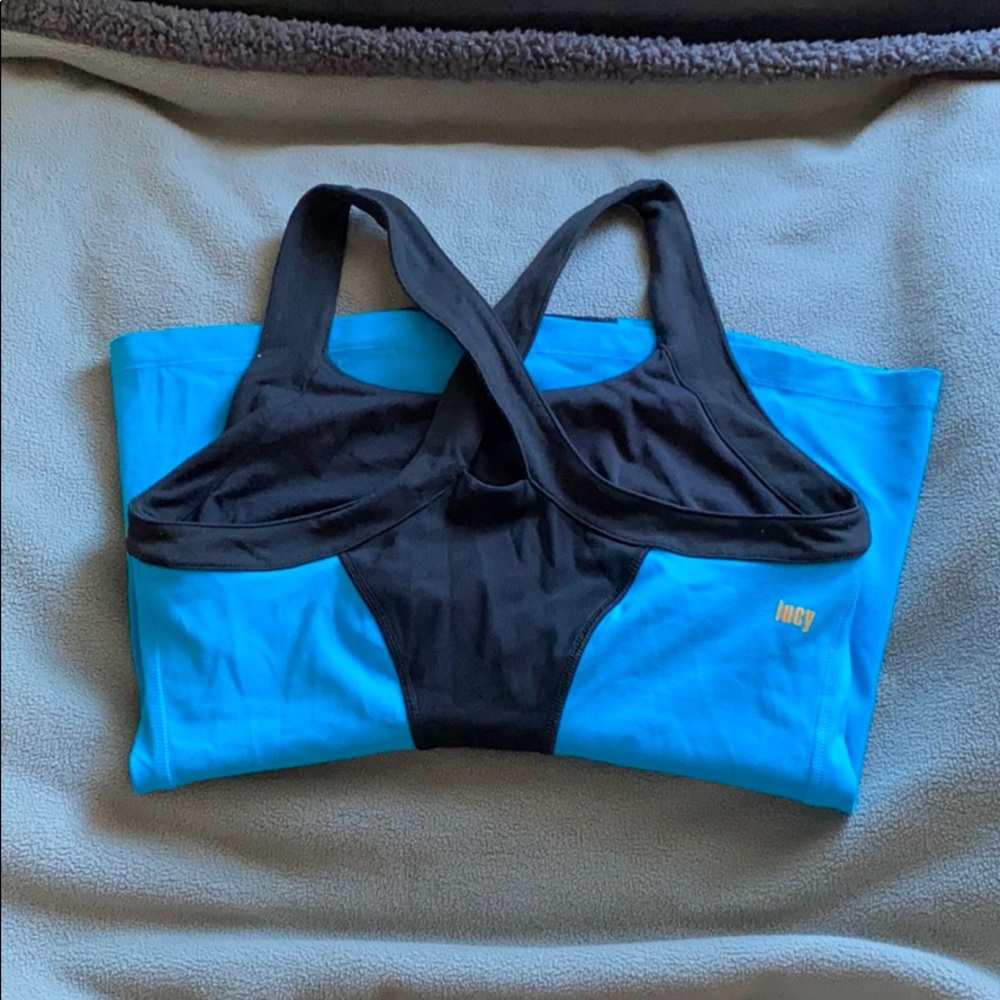 Lucy Workout Cross Back Tank - Picture 2 of 4